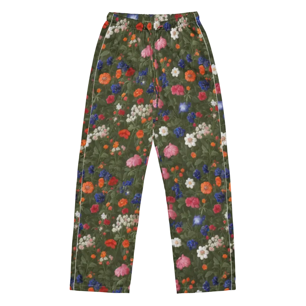Botanical Nocturne on Women's Pajama Pants — Front