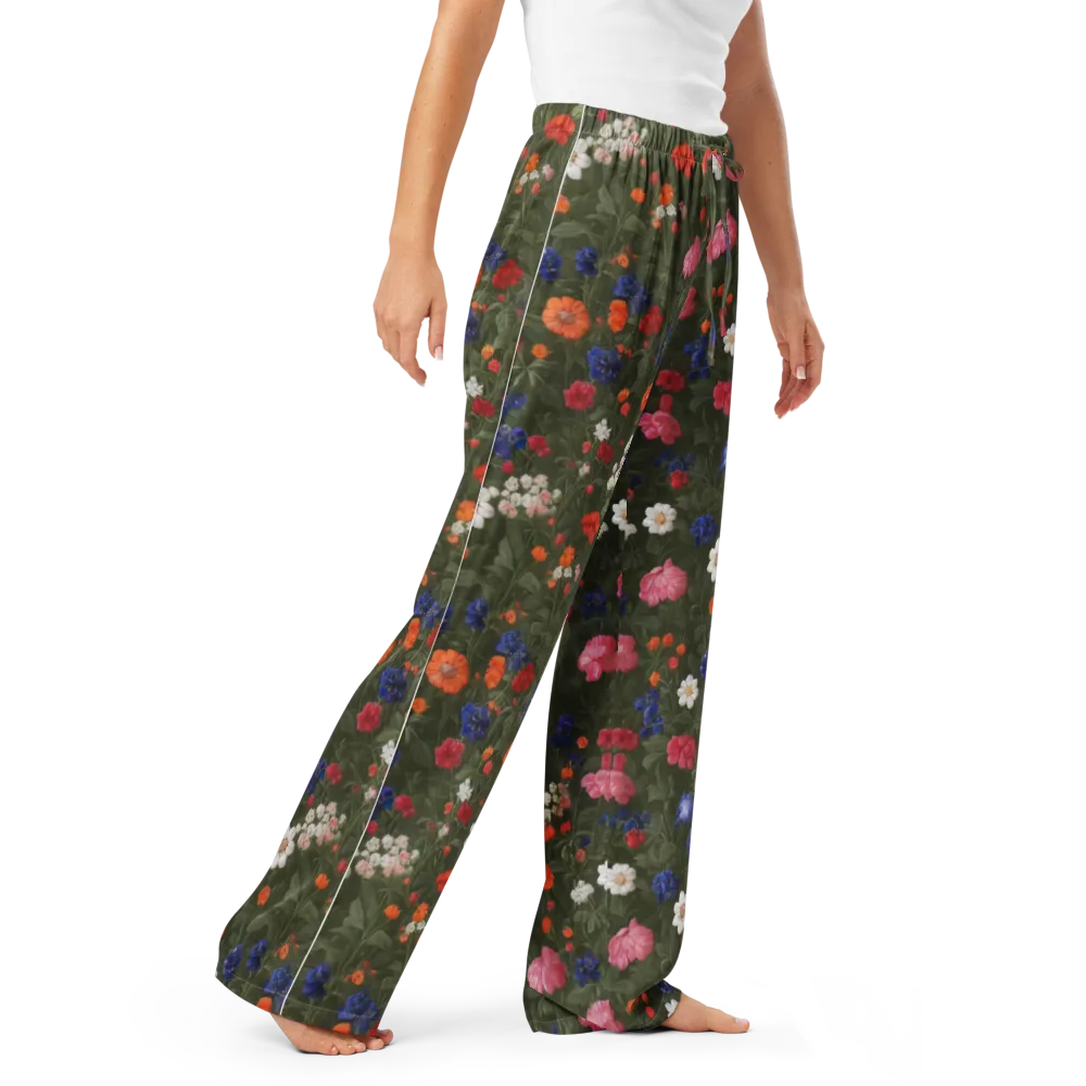 Botanical Nocturne on Women's Pajama Pants — Right Front