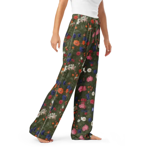 Botanical Nocturne on a Women's Pajama Pants