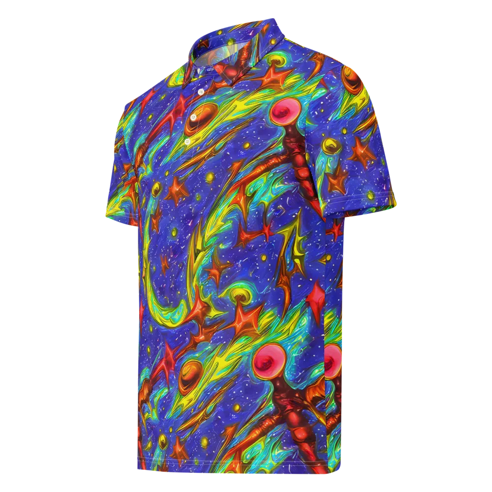 Starstorm on Men's Slim Fit Polo Shirt — Left Front