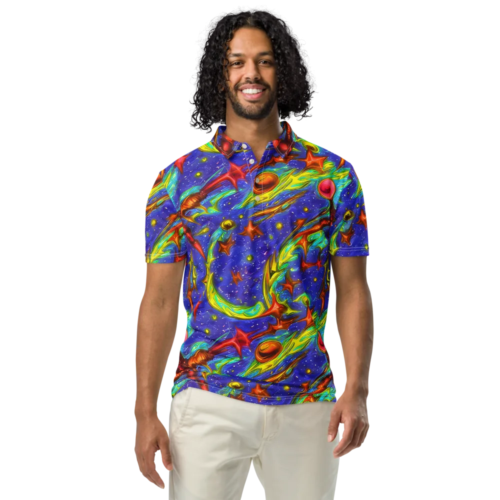 Starstorm on Men's Slim Fit Polo Shirt — Front