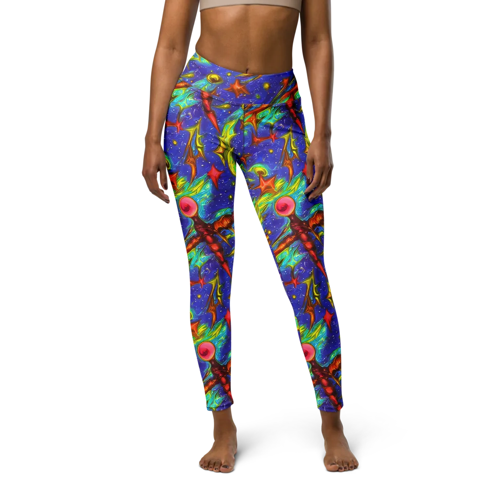Starstorm on Yoga Leggings — Front