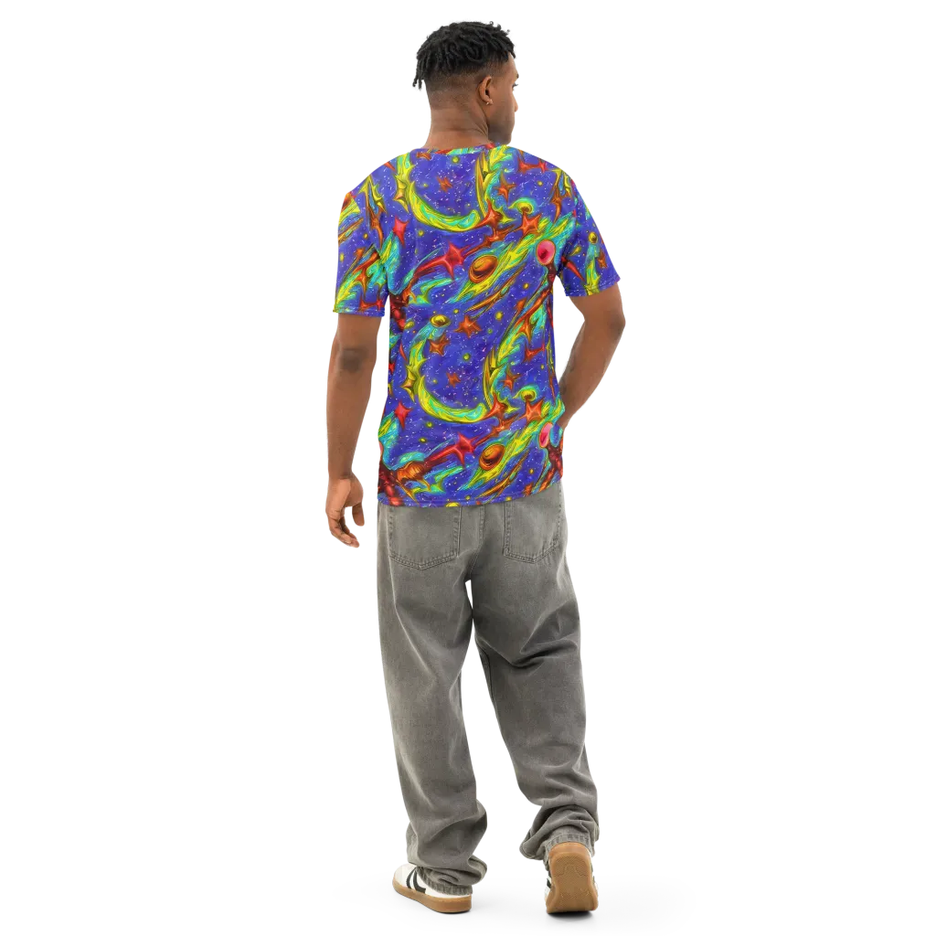 Starstorm on Men's Cotton Crew Neck T-Shirt — Back