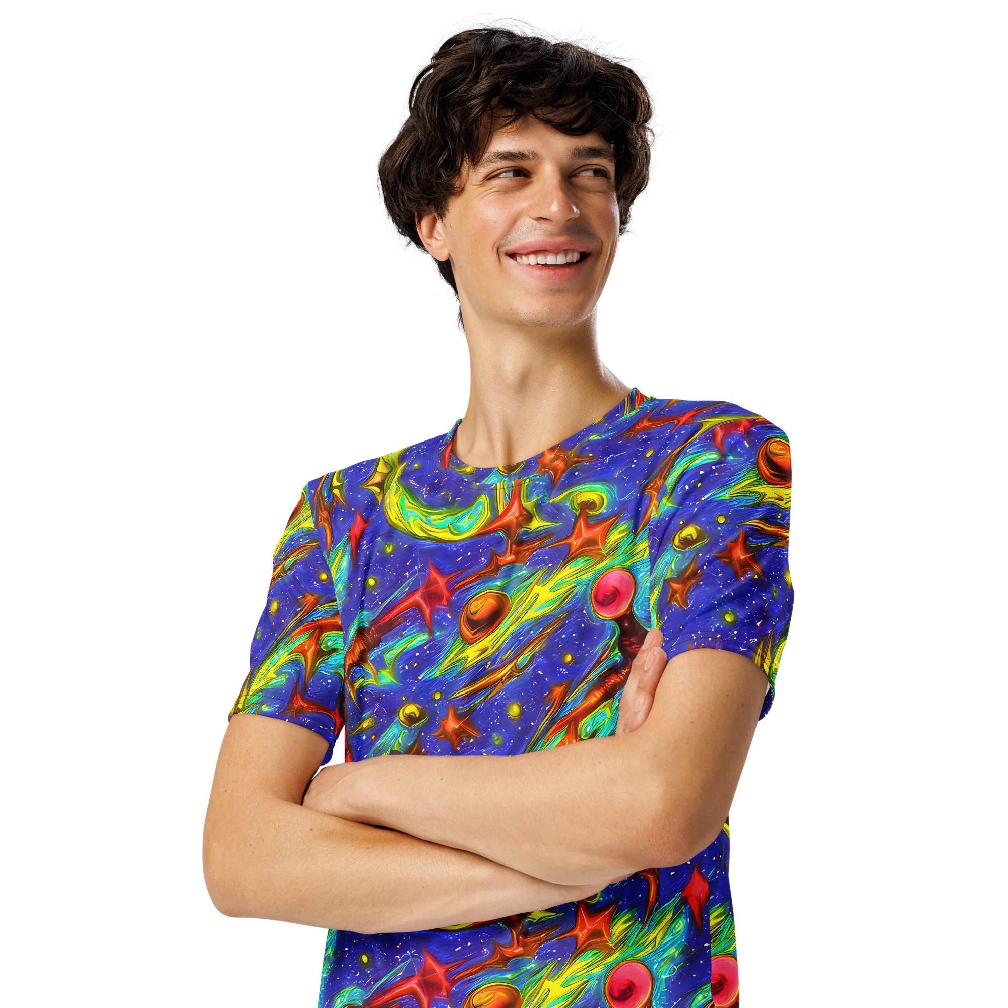 Starstorm on Men's Crew Neck T-Shirt — Left Front