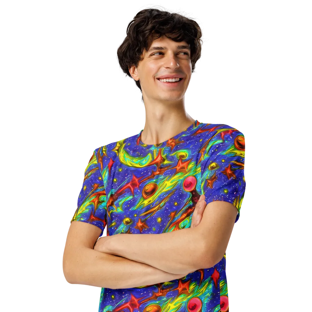 Starstorm on Men's Crew Neck T-Shirt — Left Front