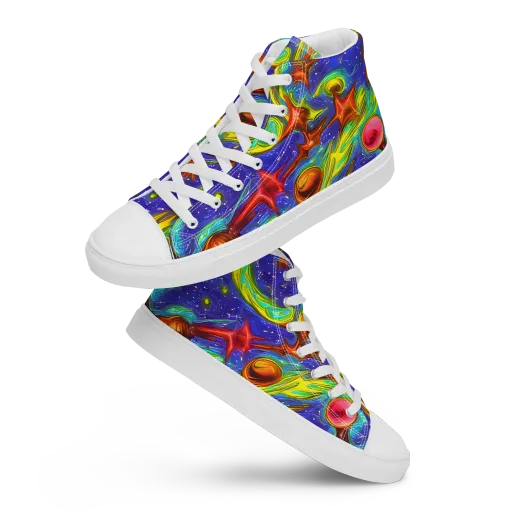 Starstorm on a Men's High Top Canvas Shoes