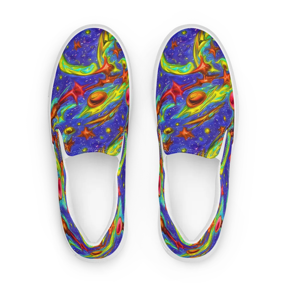 Starstorm on Men's Slip-On Canvas Shoes — Front