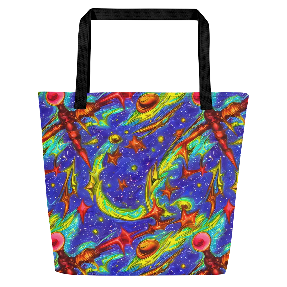 Starstorm on Large Tote Bag W/ Pocket — Front