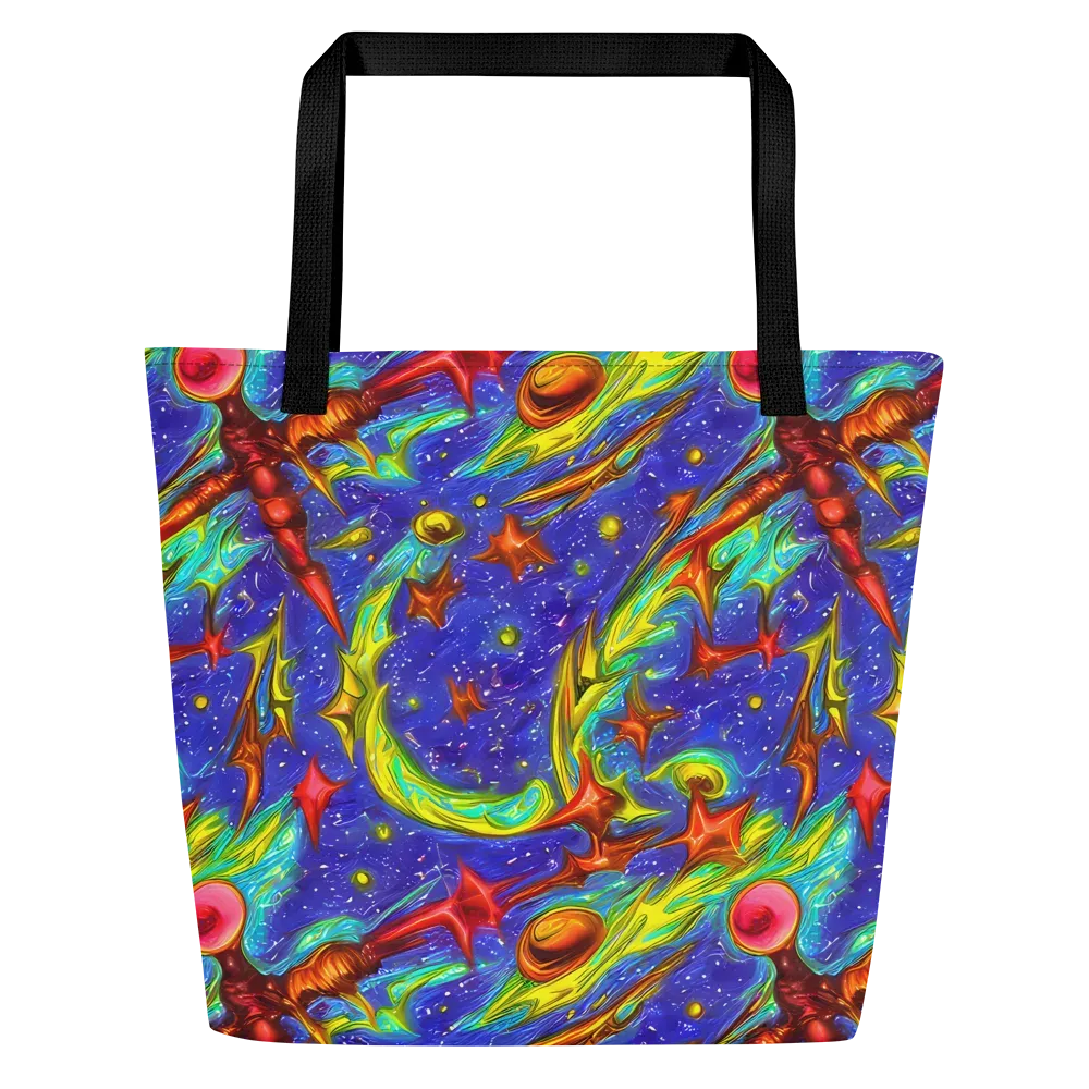 Starstorm on Large Tote Bag W/ Pocket — Front