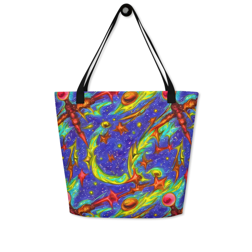 Starstorm on Large Tote Bag W/ Pocket — Front
