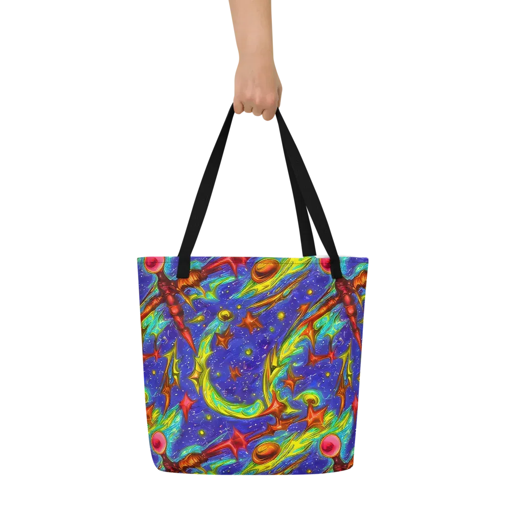 Starstorm on Large Tote Bag W/ Pocket — Front