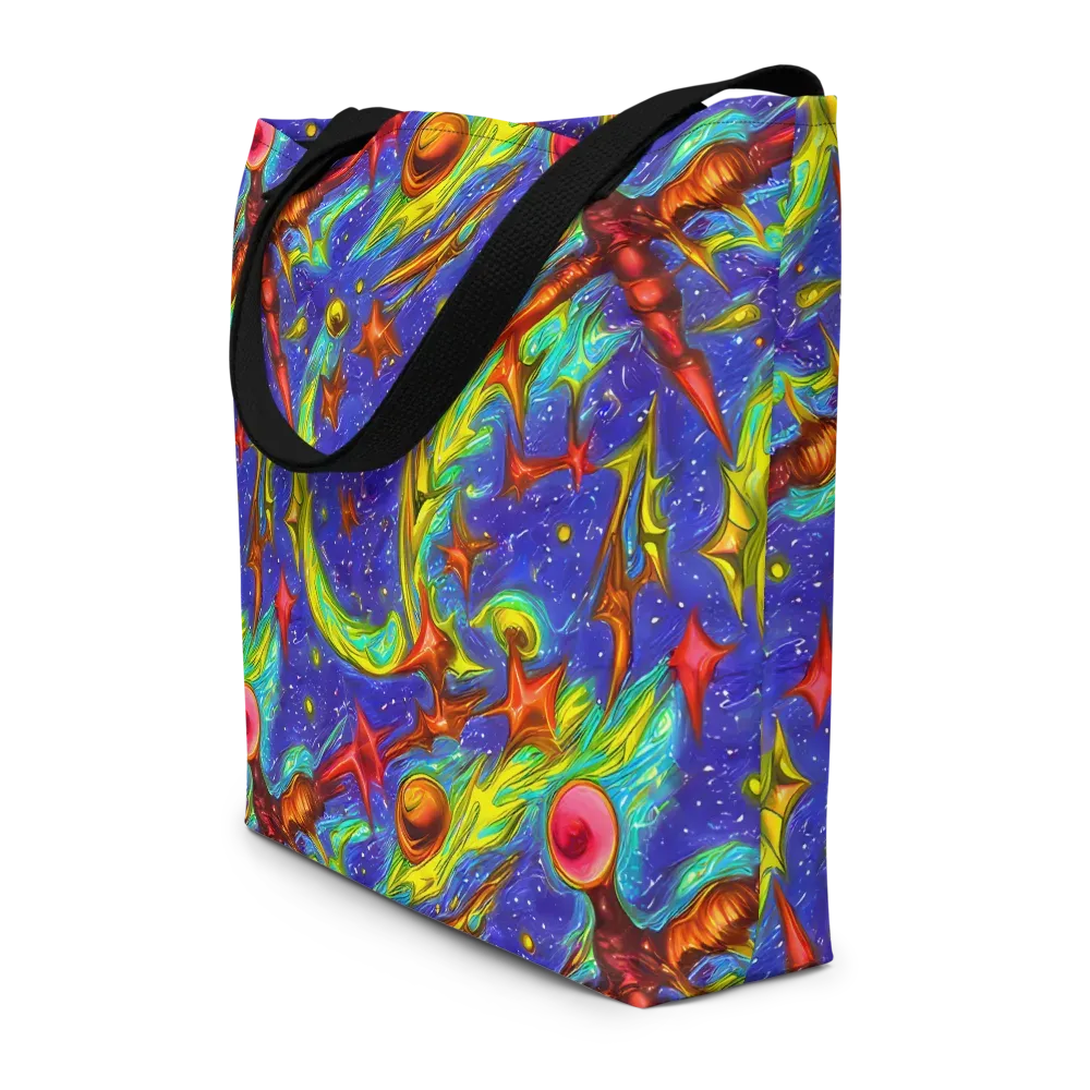 Starstorm on Large Tote Bag W/ Pocket — Front