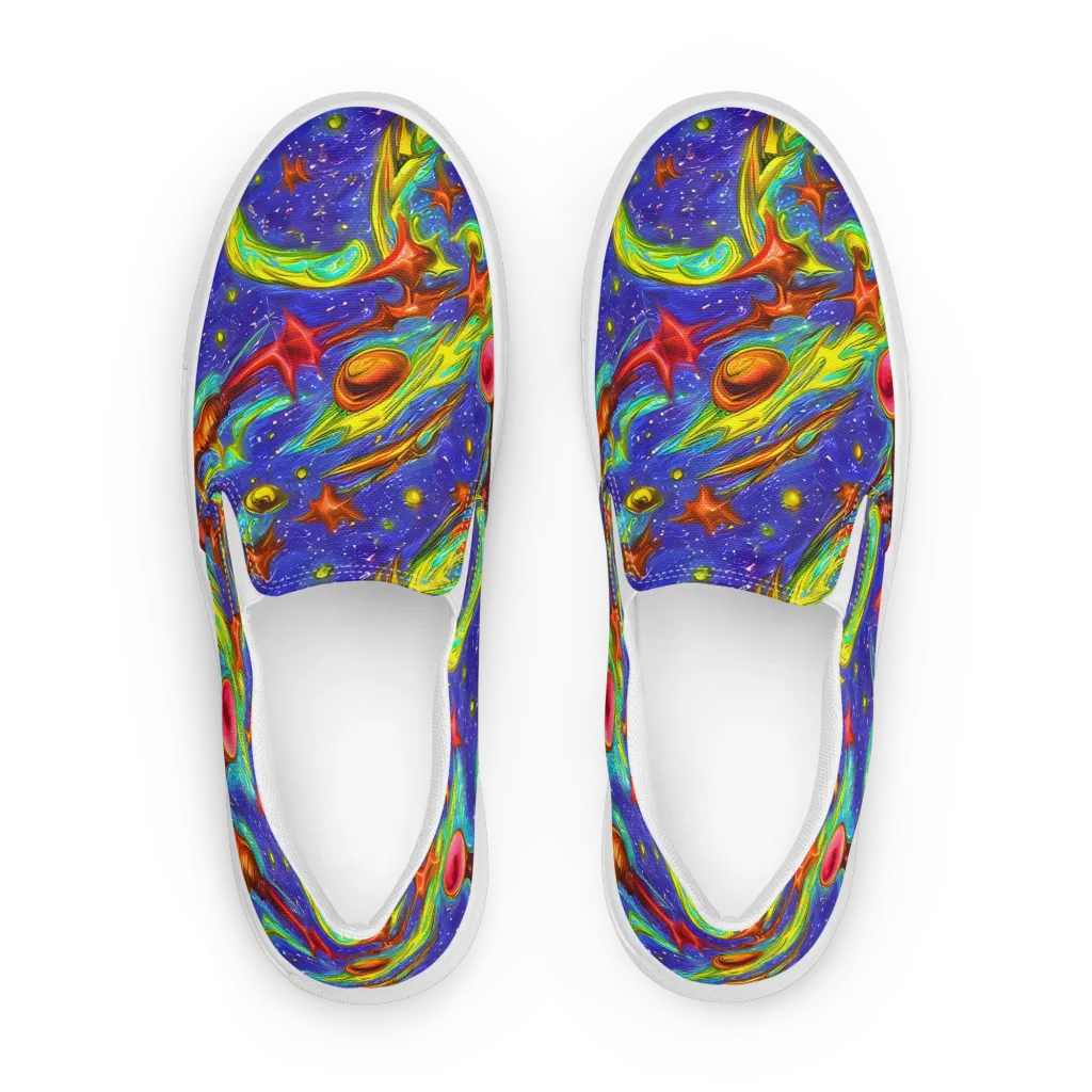 Starstorm on Women's Slip-On Canvas Shoes — Front