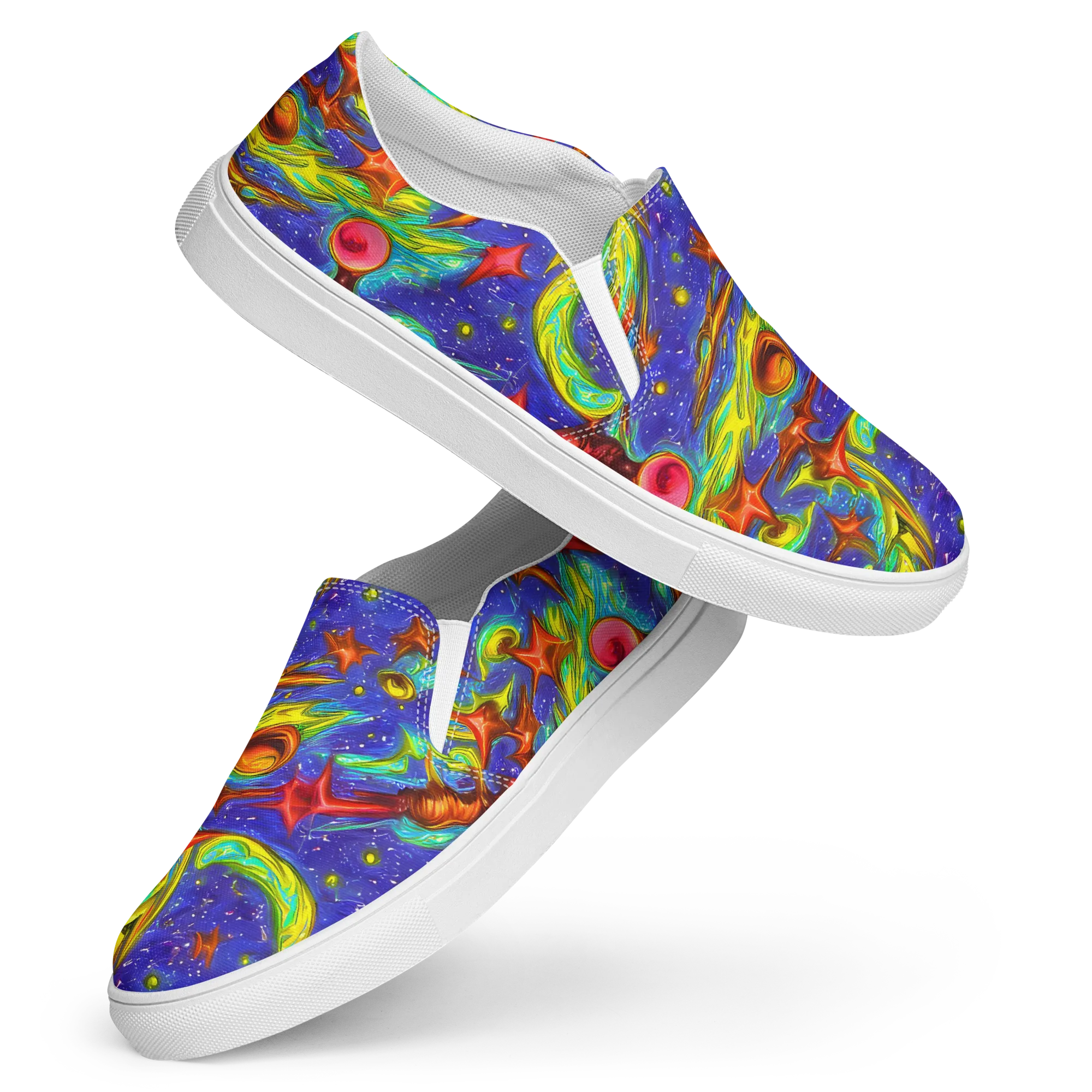Starstorm on Women's Slip-On Canvas Shoes — Front