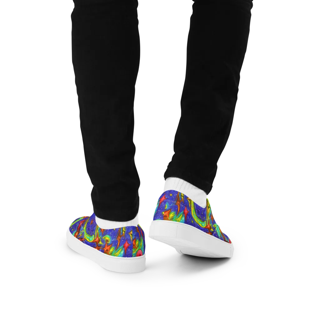 Starstorm on Men's Lace-Up Canvas Shoes — Back