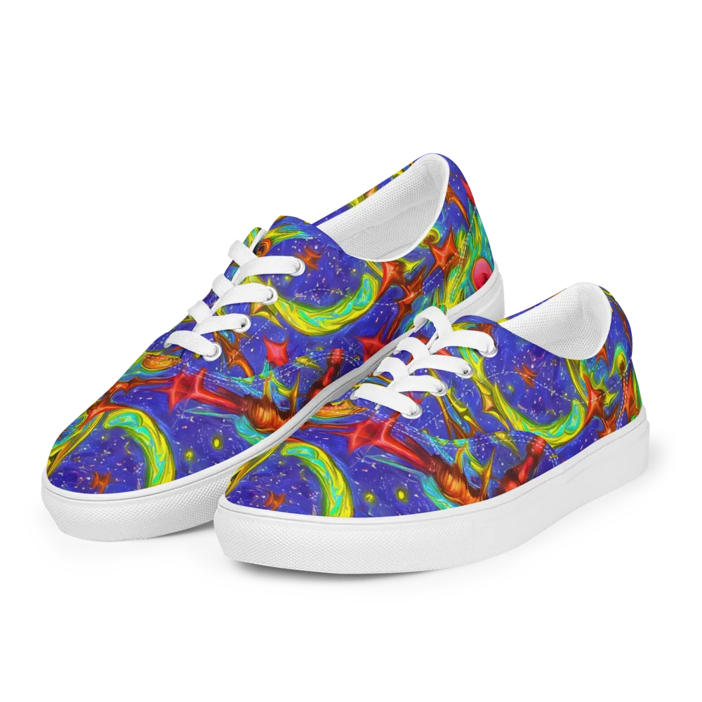 Starstorm on Men's Lace-Up Canvas Shoes — Left Front