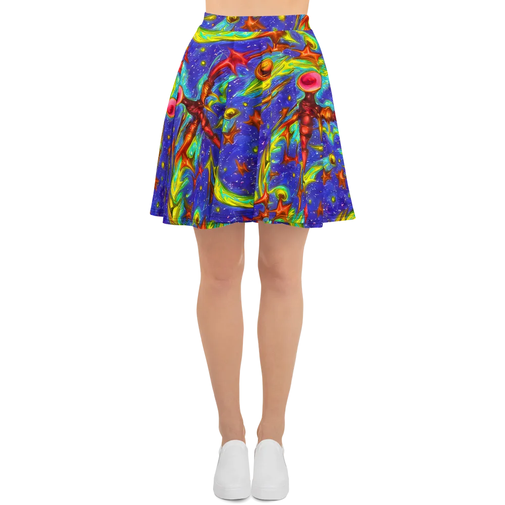 Starstorm on Skater Skirt — Front