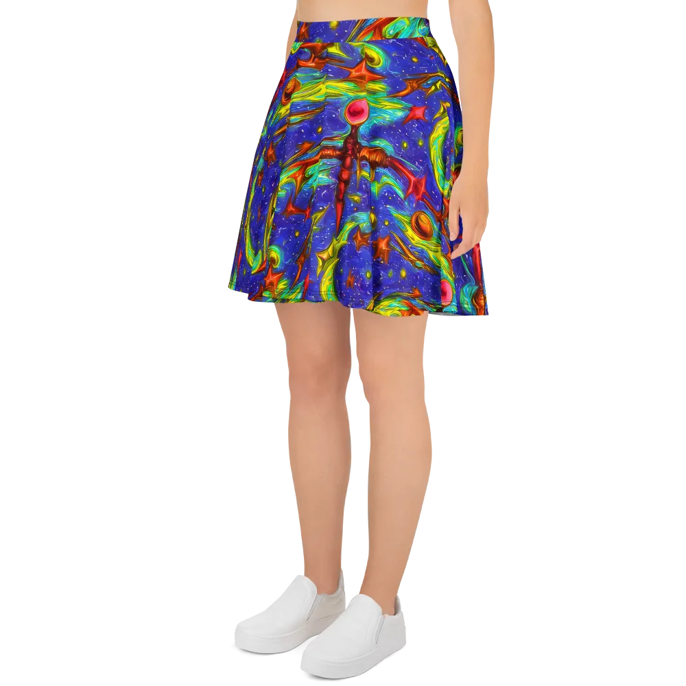 Starstorm on Skater Skirt — Left