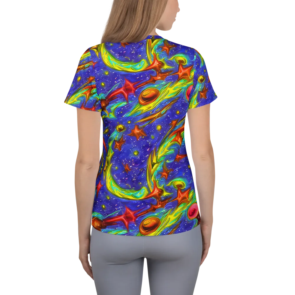 Starstorm on Women's Athletic T-Shirt — Back
