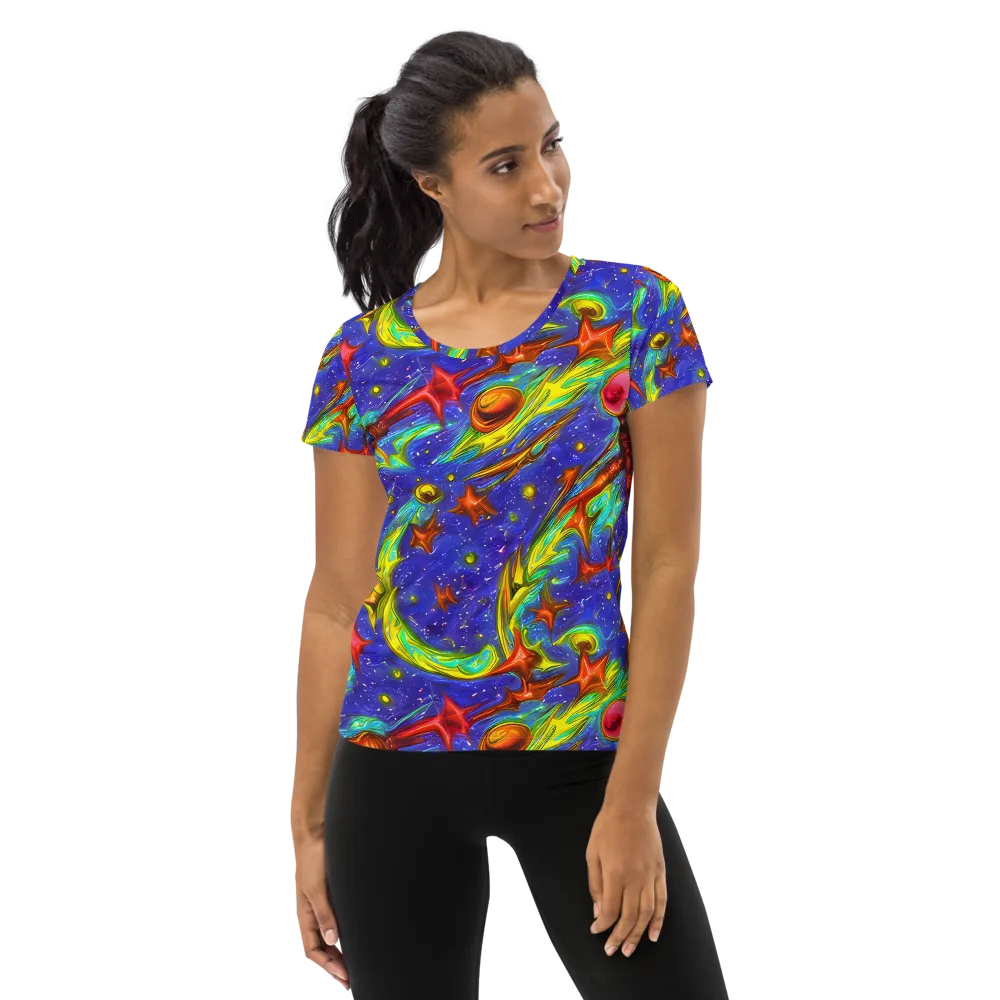 Starstorm on Women's Athletic T-Shirt — Front