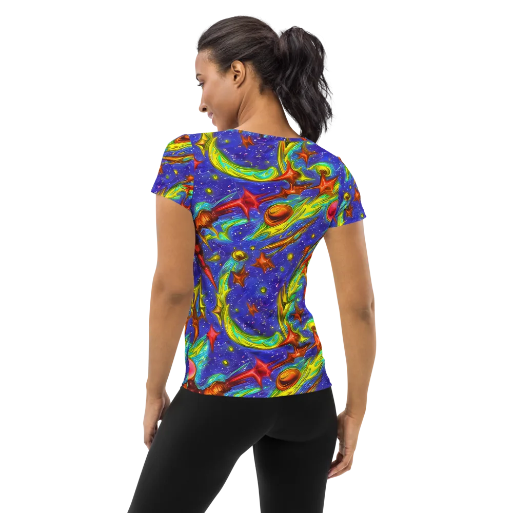 Starstorm on Women's Athletic T-Shirt — Back