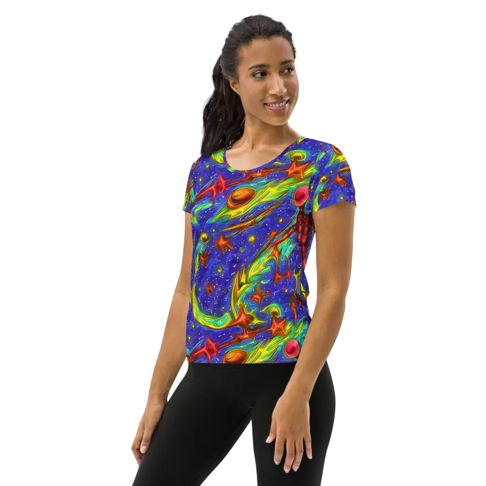 Starstorm on Women's Athletic T-Shirt — Left