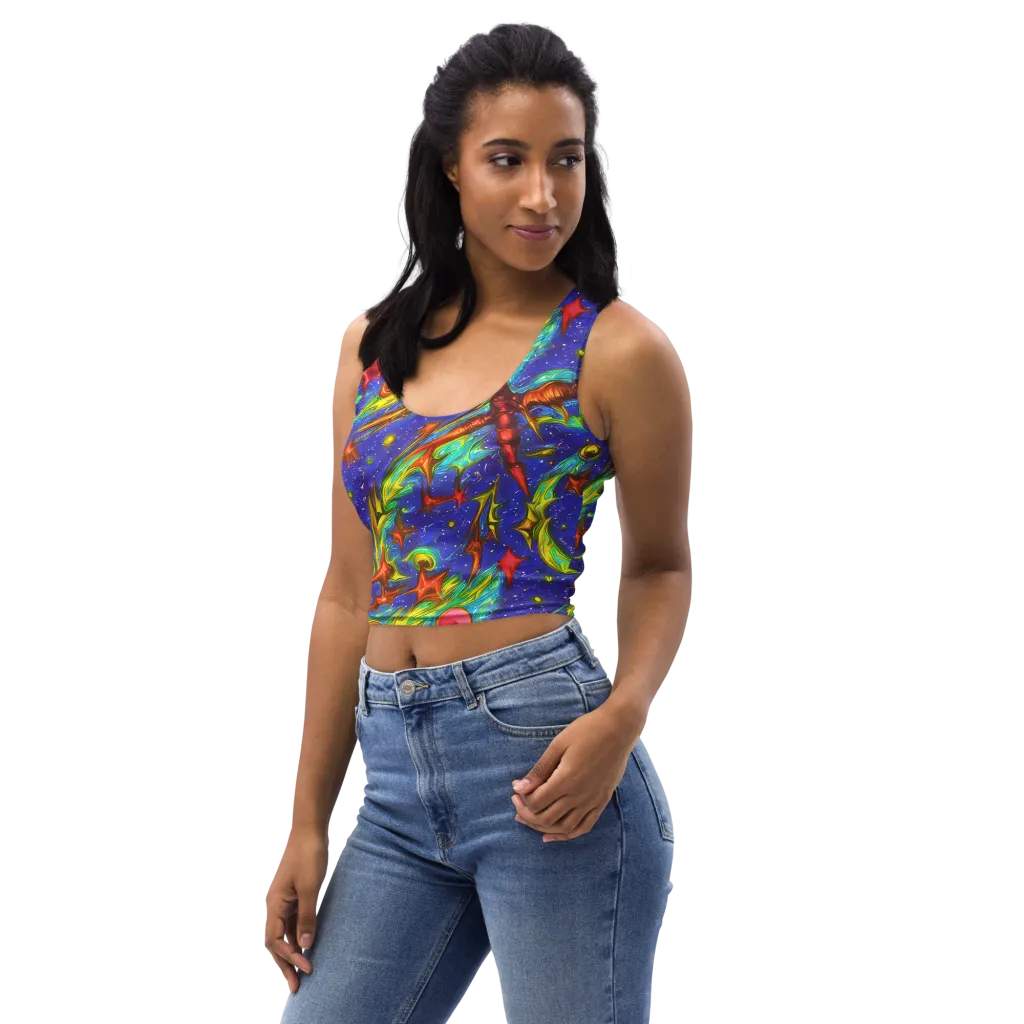 Starstorm on Crop Top — Left Front