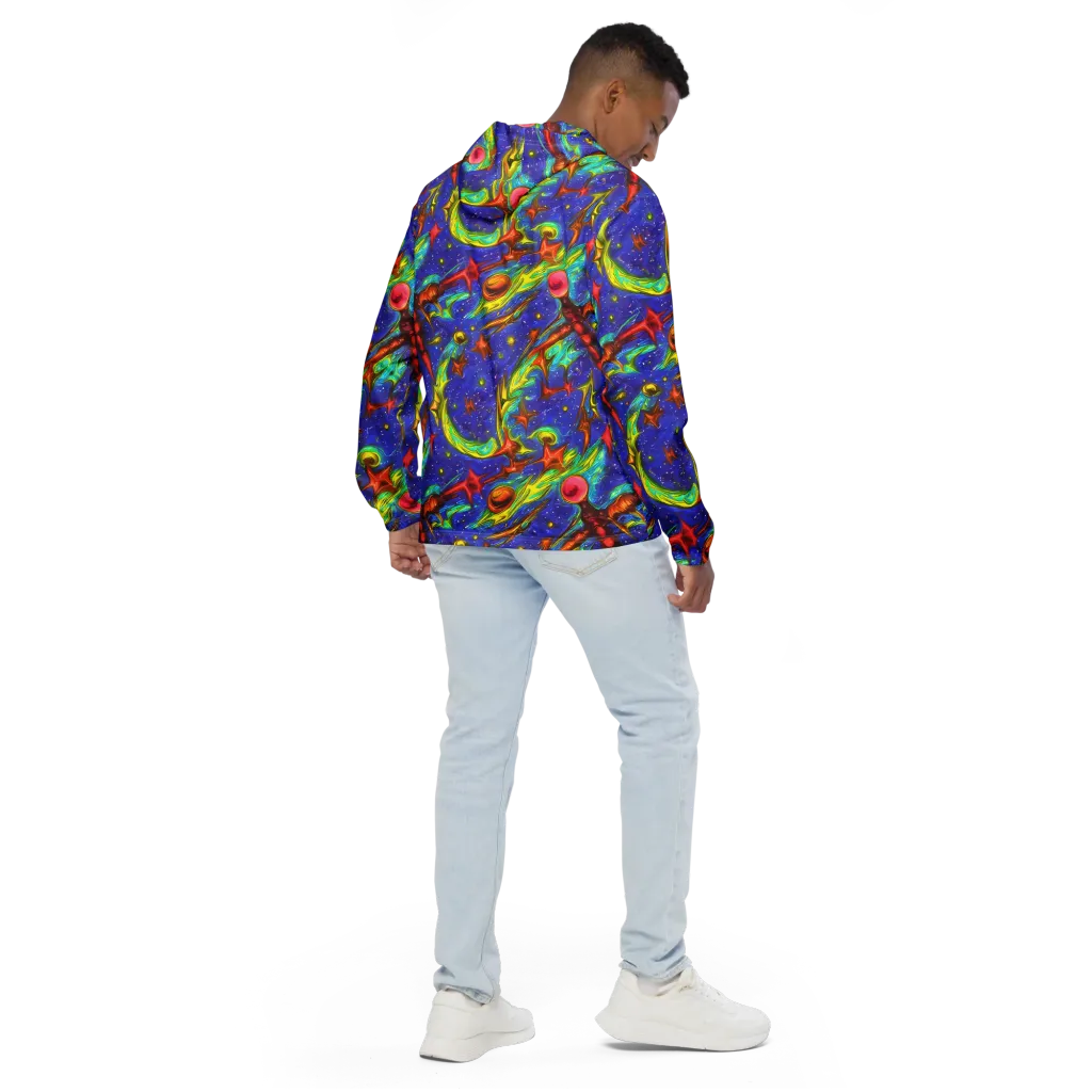 Starstorm on Men's Windbreaker — Back