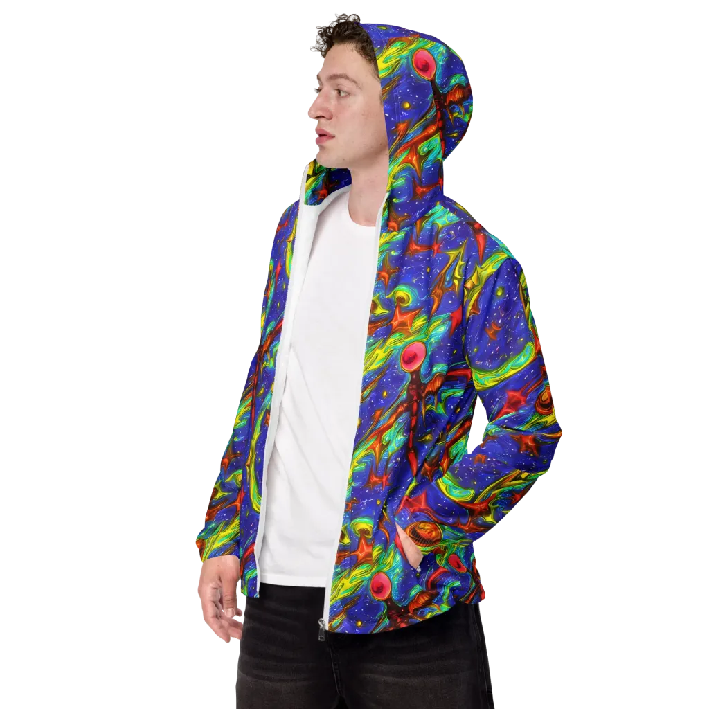 Starstorm on Men's Windbreaker — Left Front