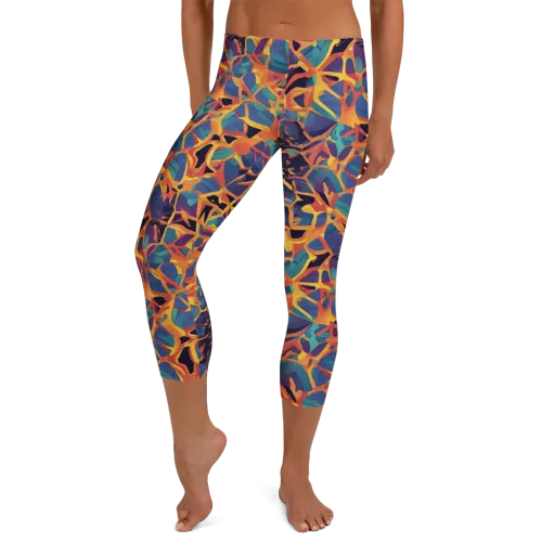 Saffron Circuit on a Capri Leggings