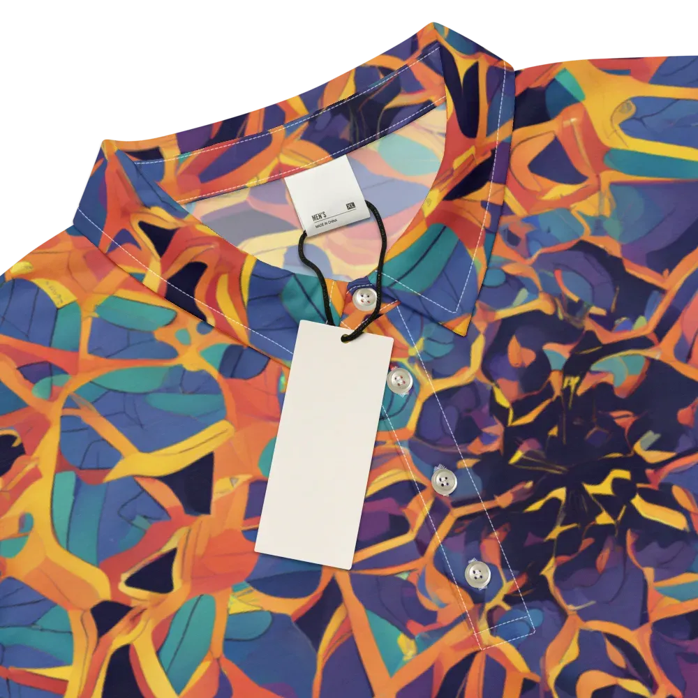 Saffron Circuit on Men's Slim Fit Polo Shirt — Product details