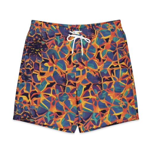 Saffron Circuit on a Men's Board Shorts