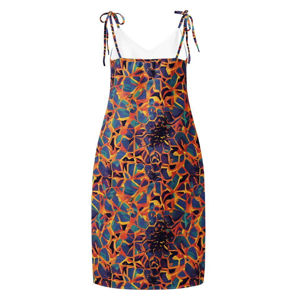 Saffron Circuit on Slip Dress — Back