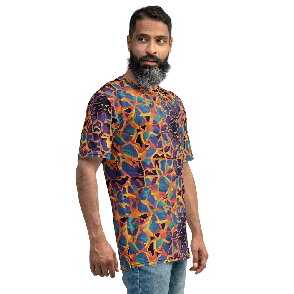 Saffron Circuit on Men's Crew Neck T-Shirt — Right