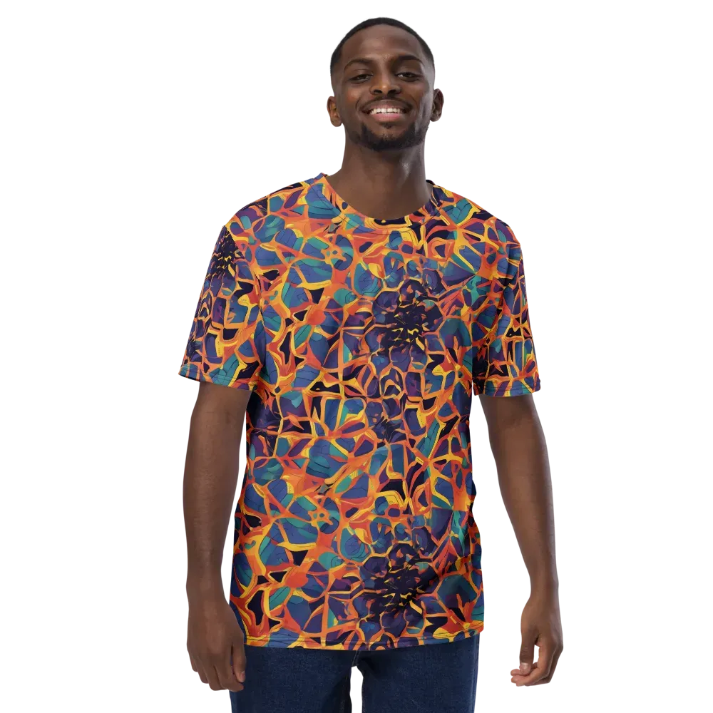 Saffron Circuit on Men's Crew Neck T-Shirt — Front