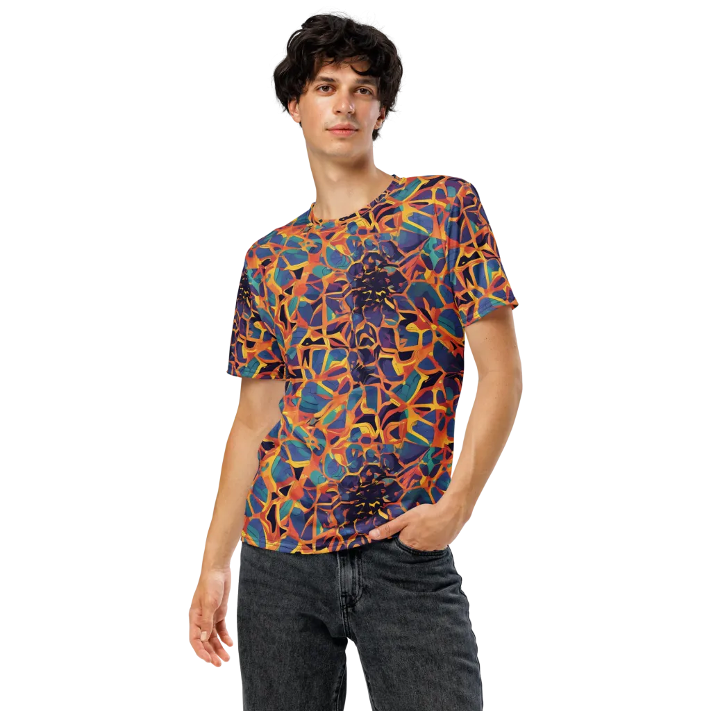Saffron Circuit on Men's Crew Neck T-Shirt — Front