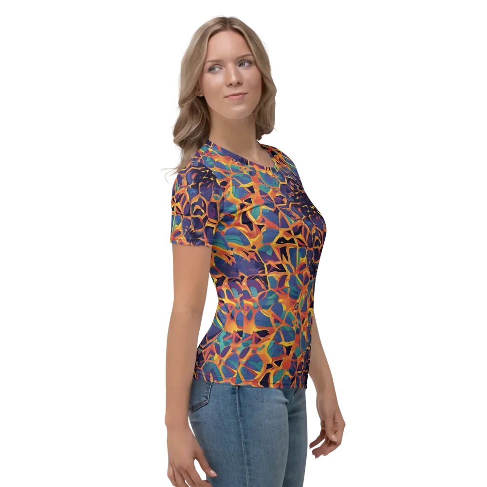 Saffron Circuit on Women's Crew Neck T-Shirt — Right