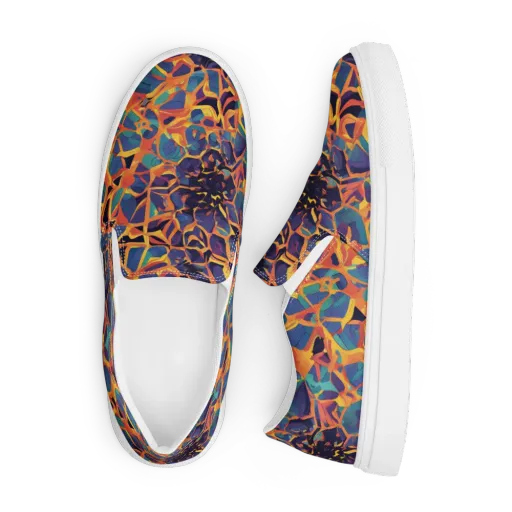 Saffron Circuit on a Men's Slip-On Canvas Shoes