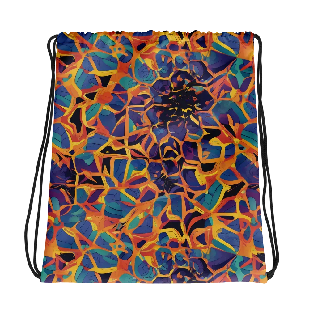 Saffron Circuit on Drawstring Bag — Photo