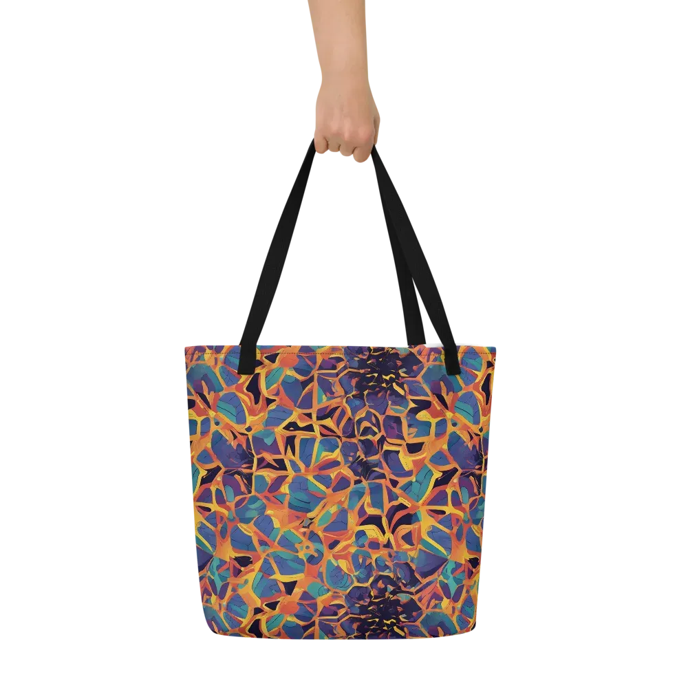 Saffron Circuit on Large Tote Bag W/ Pocket — Front