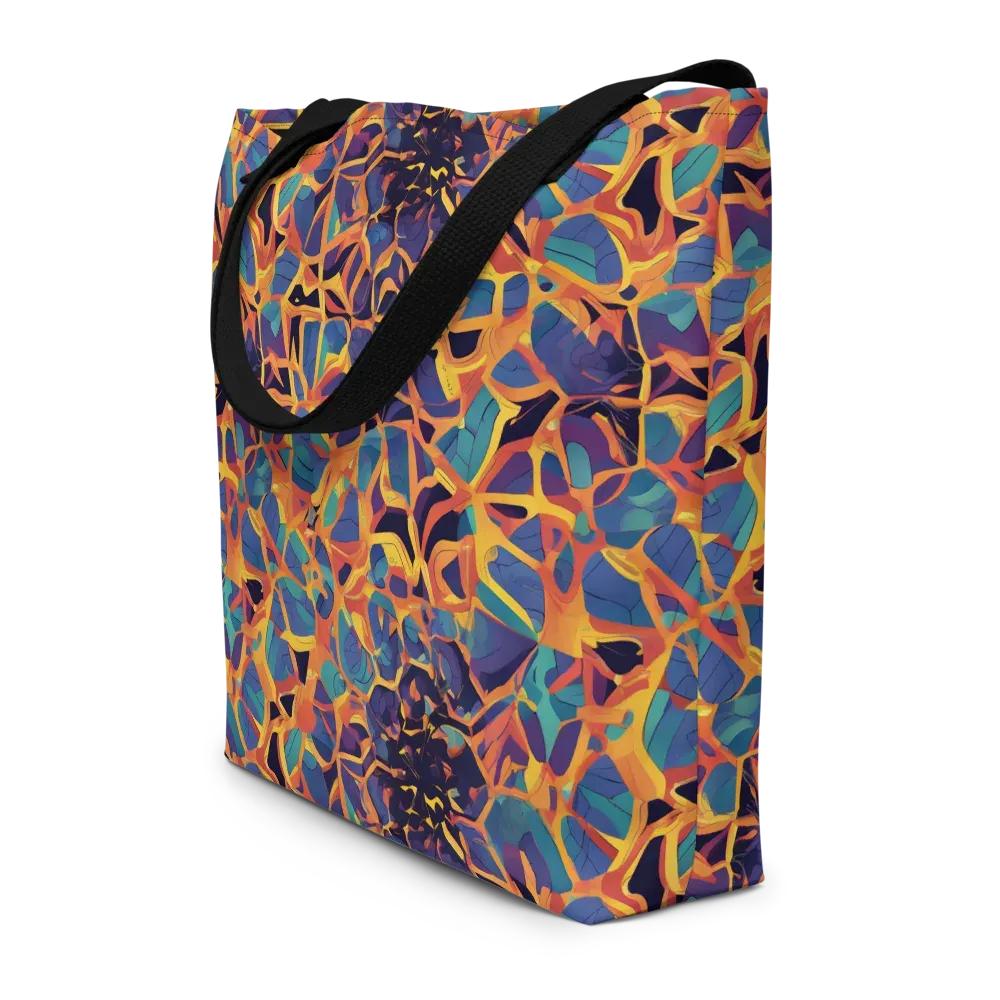 Saffron Circuit on Large Tote Bag W/ Pocket — Front