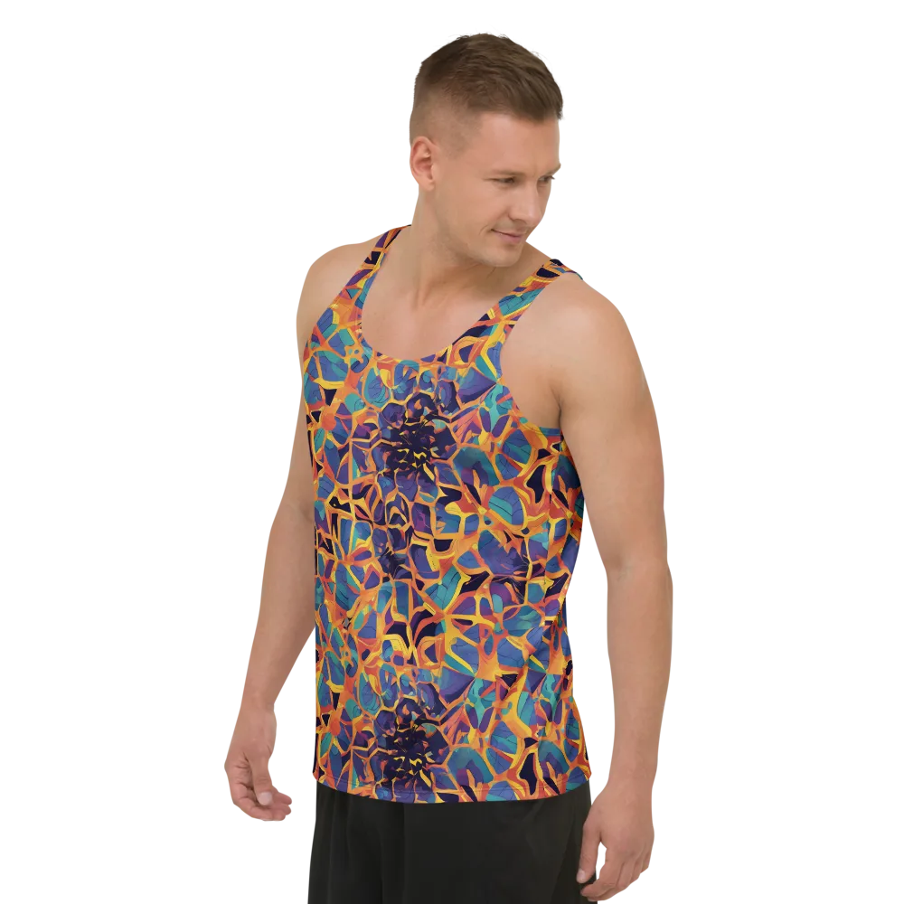Saffron Circuit on Men's Tank Top — Left Front