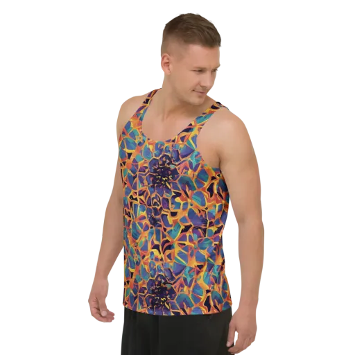 Saffron Circuit on a Men's Tank Top