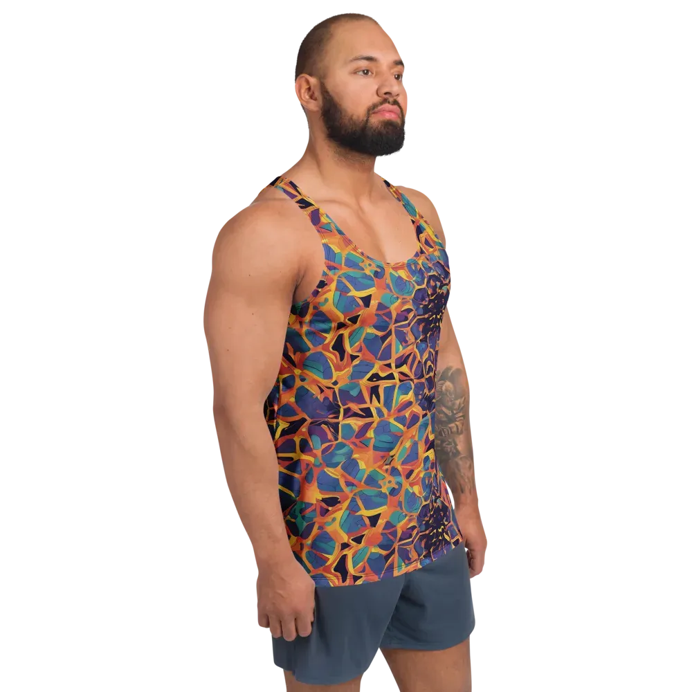 Saffron Circuit on Men's Tank Top — Right Front