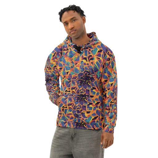 Saffron Circuit on a Cotton Hoodie
