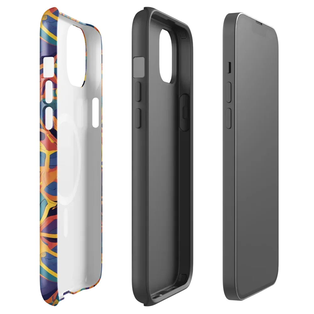 Saffron Circuit on MagSafe Tough Case for iPhone® — Front