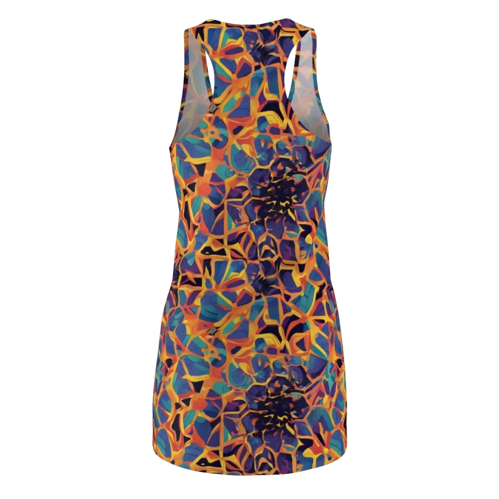 Saffron Circuit on Racerback Dress — Back
