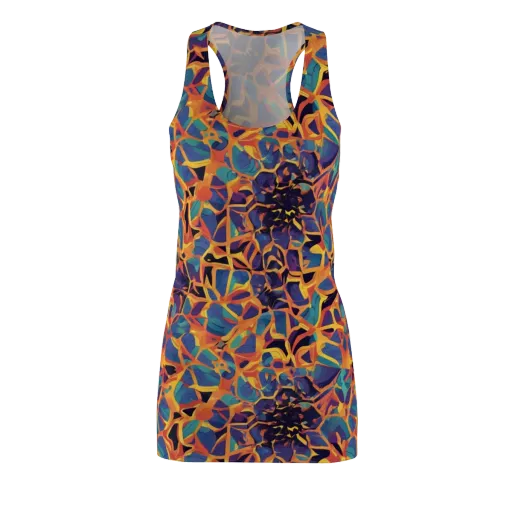 Saffron Circuit on a Racerback Dress