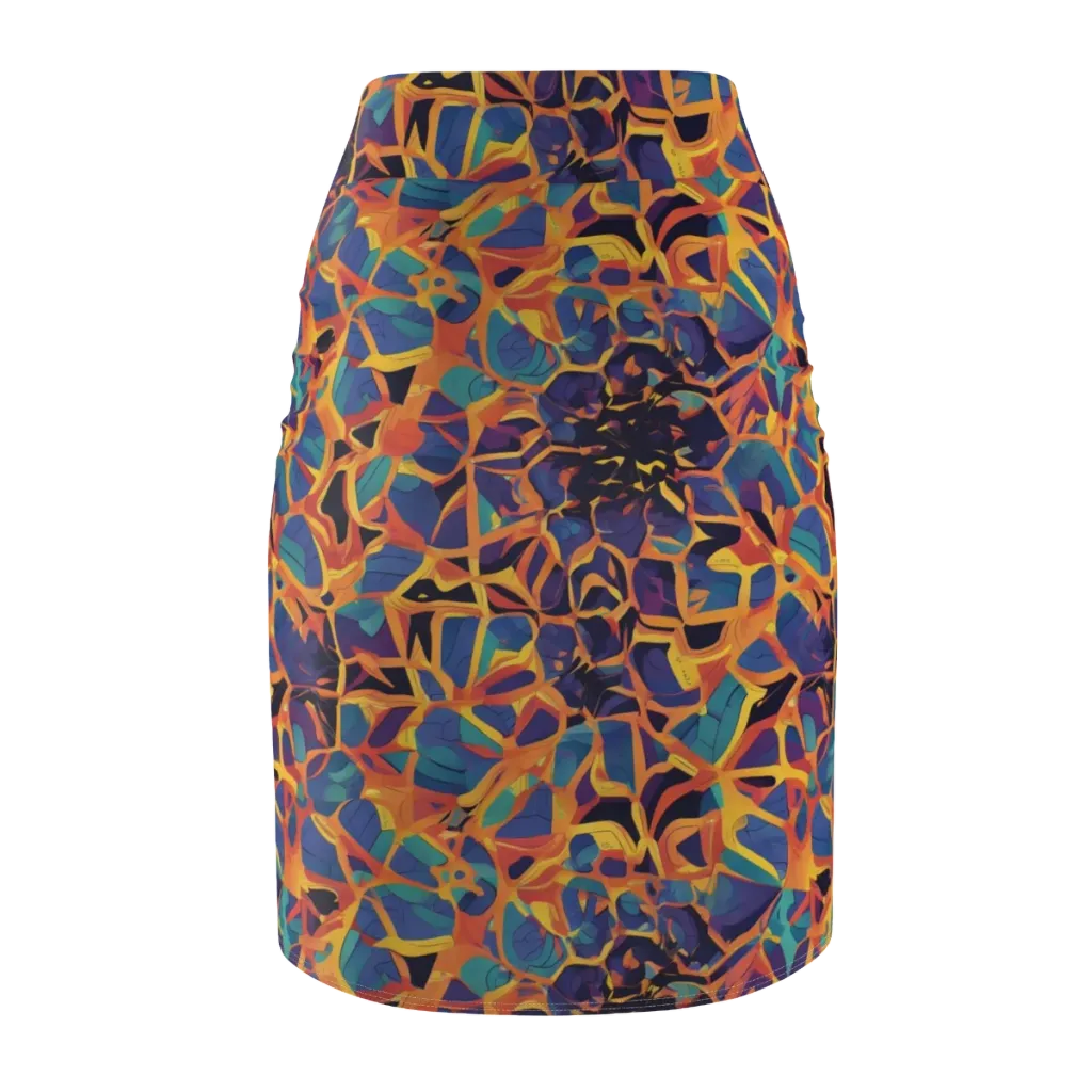 Saffron Circuit on Pencil Skirt — Back