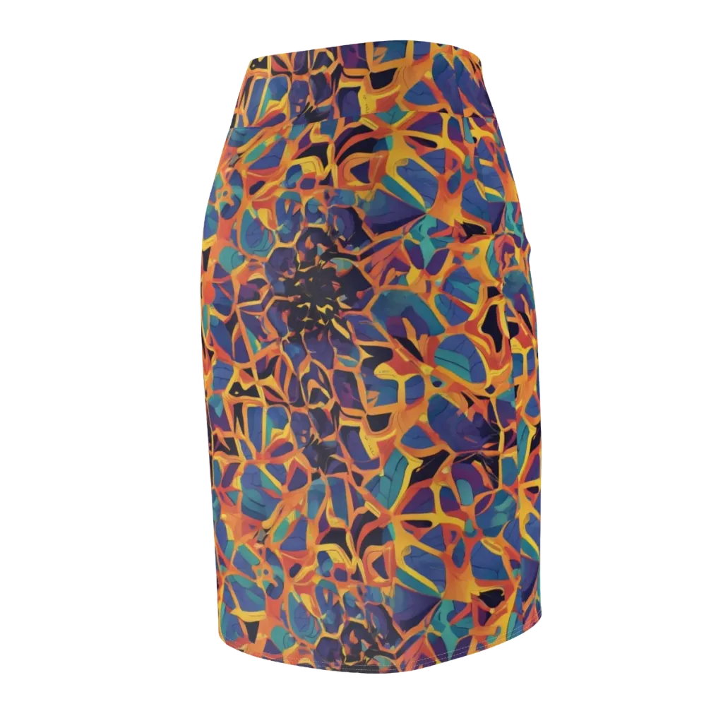 Saffron Circuit on Pencil Skirt — Back Side